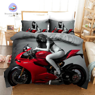 Housse de Couette Moto Sexy
